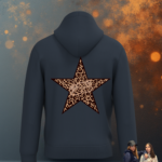 SWEAT KFOREVER “ÉTOILE LÉOPARD” Blue Navy