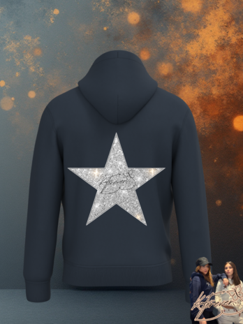 SWEAT KFOREVER “ÉTOILE ARGENTÉE” Blue Navy