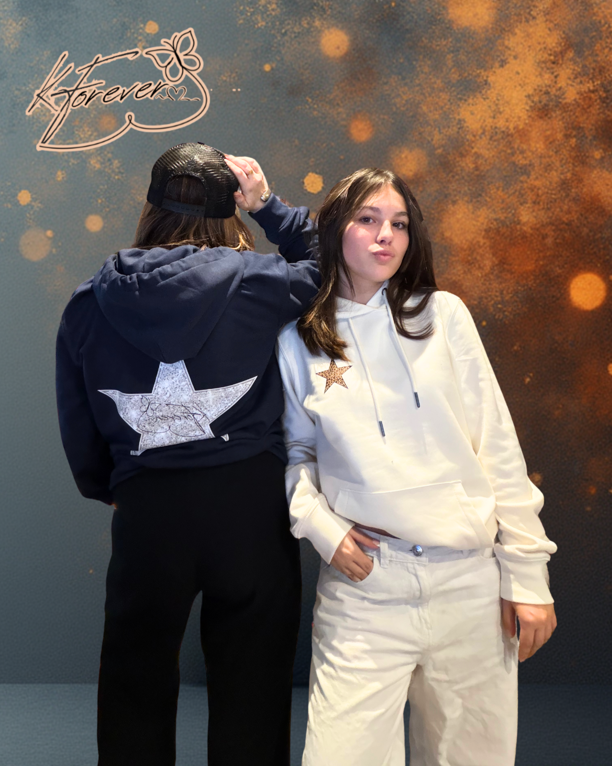 SWEAT KFOREVER “ÉTOILE LÉOPARD” Blue Navy – Image 4