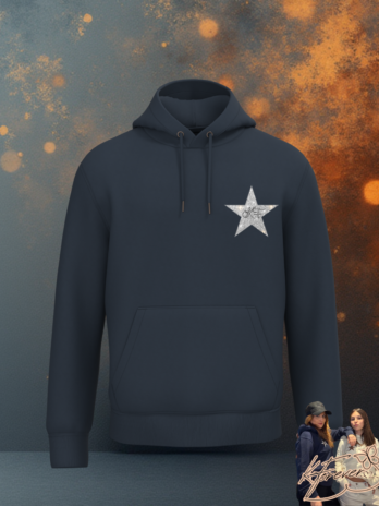 SWEAT KFOREVER “ÉTOILE ARGENTÉE” Blue Navy