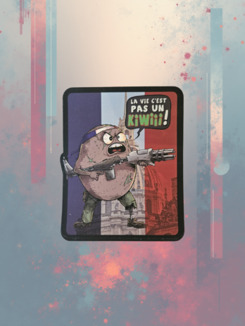 STICKERS “KIWI PATRIOTE” 13X10,5 cm