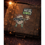 STICKERS " LA VIE C'EST PAS UN KIWI"  (14 cm)