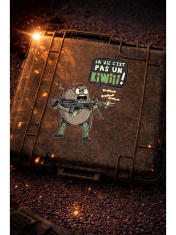 STICKERS ” LA VIE C’EST PAS UN KIWI”  (14 cm)