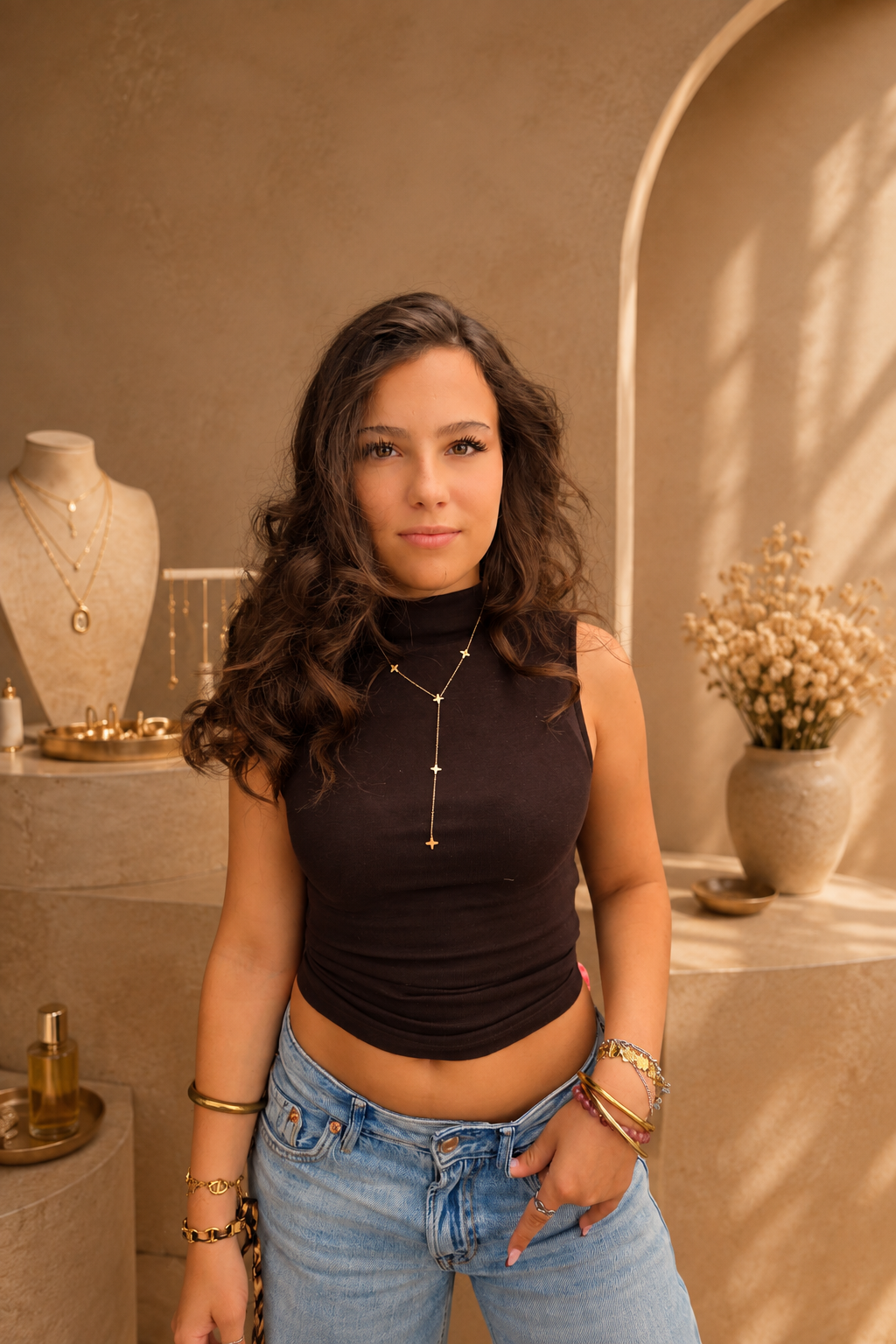 Collier Y avec pendentifs ovales | KF Forever – Image 6