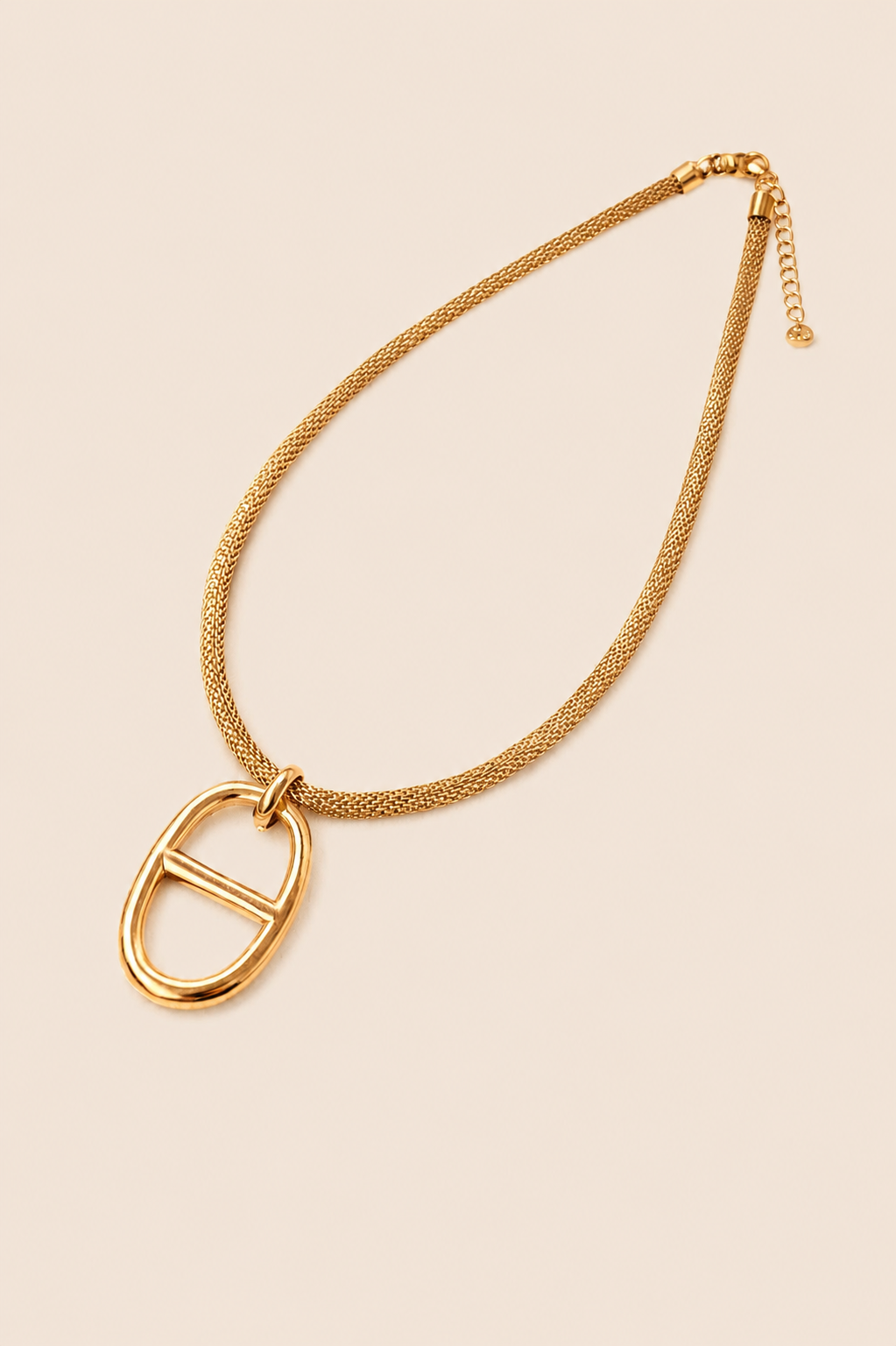 Collier doré avec pendentif graine de café | KF Forever