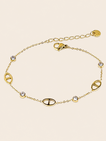 Bracelet L’élancée maille marine