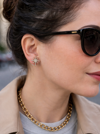 Boucles d’oreilles étoile & perle | KF Forever