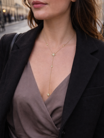 Collier Stellaire avec étoile et Zircon