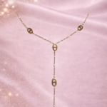 Collier Y avec pendentifs ovales | KF Forever