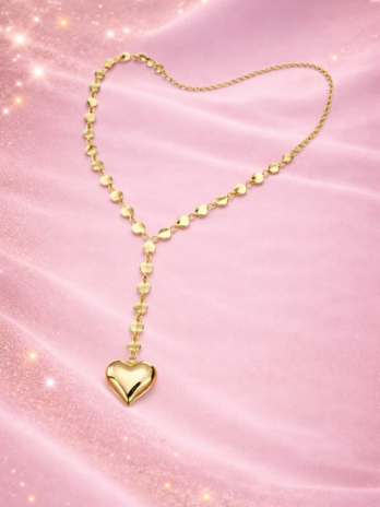 Collier Y élégant avec pendentif cœur | KF Forever