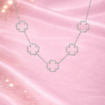 Collier trèfle avec zircon | KF Forever