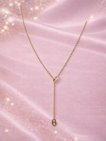 Collier Y doré minimaliste | KF Forever