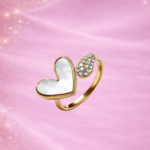 Bague "Cœur Blanc "