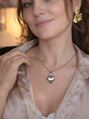 Collier Cœur en Acier Inoxydable – KF.Forever