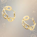 Boucles d’oreilles " Lignée d’Or"