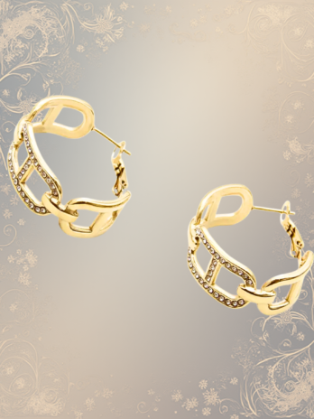 Boucles d’oreilles ” Lignée d’Or”