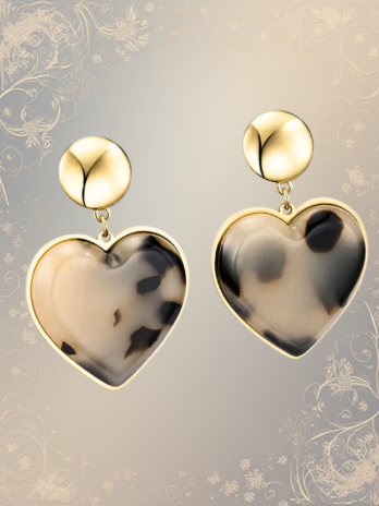 Boucles d’oreilles “Cœur Sablé”