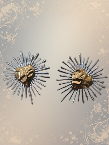 Boucle d’oreille “Cœur Solaire”