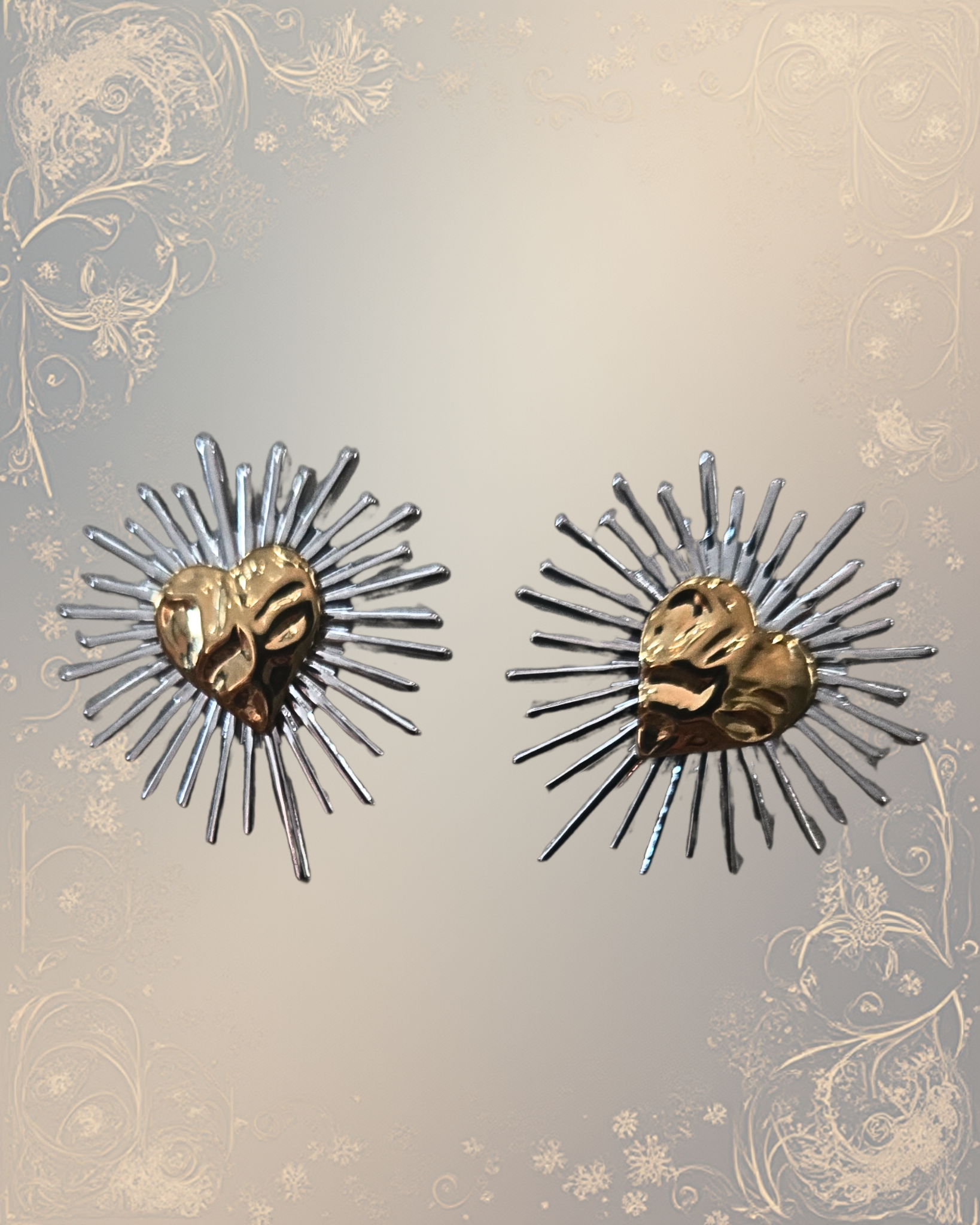 Boucle d’oreille "Cœur Solaire"