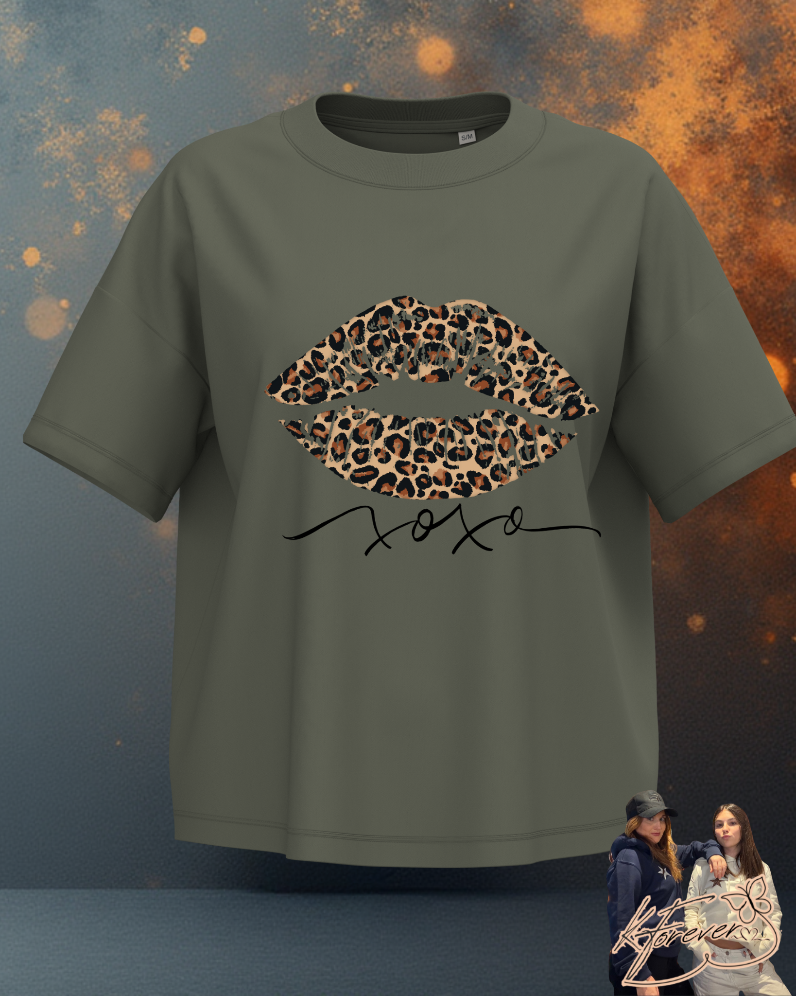 T-SHIRT KF.Forever “BOUCHE" KAKI – Image 2