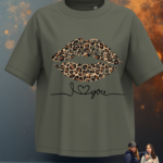 T-SHIRT KF.Forever “BOUCHE" KAKI