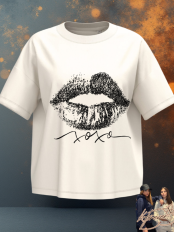 T-SHIRT KF.Forever “BOUCHE” IVORY