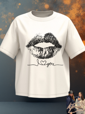 T-SHIRT KF.Forever “BOUCHE” IVORY