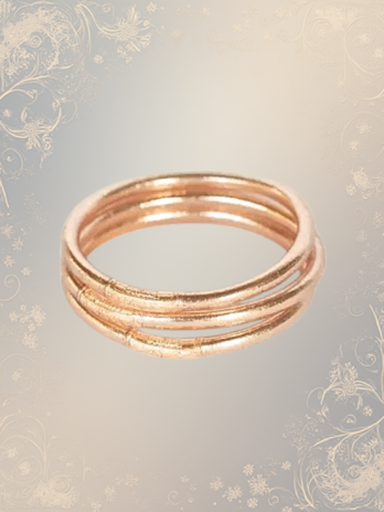 Bracelet Véritable jonc bouddhiste ROSE GOLD