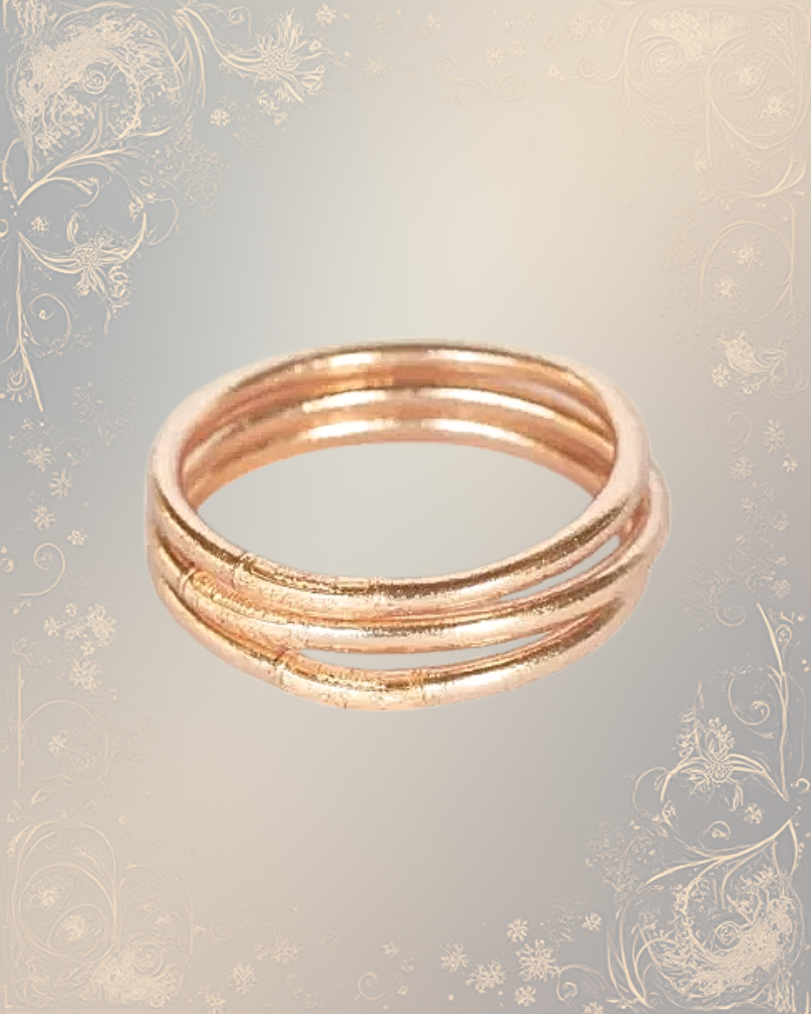 Bracelet Véritable jonc bouddhiste ROSE GOLD