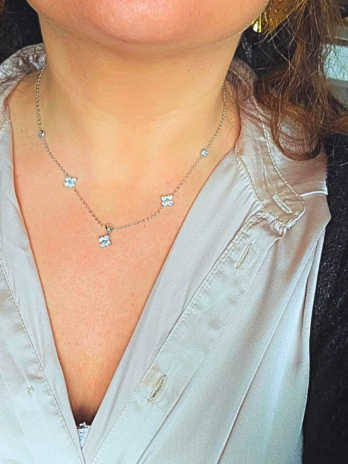 Collier “Fleur d’Iris “