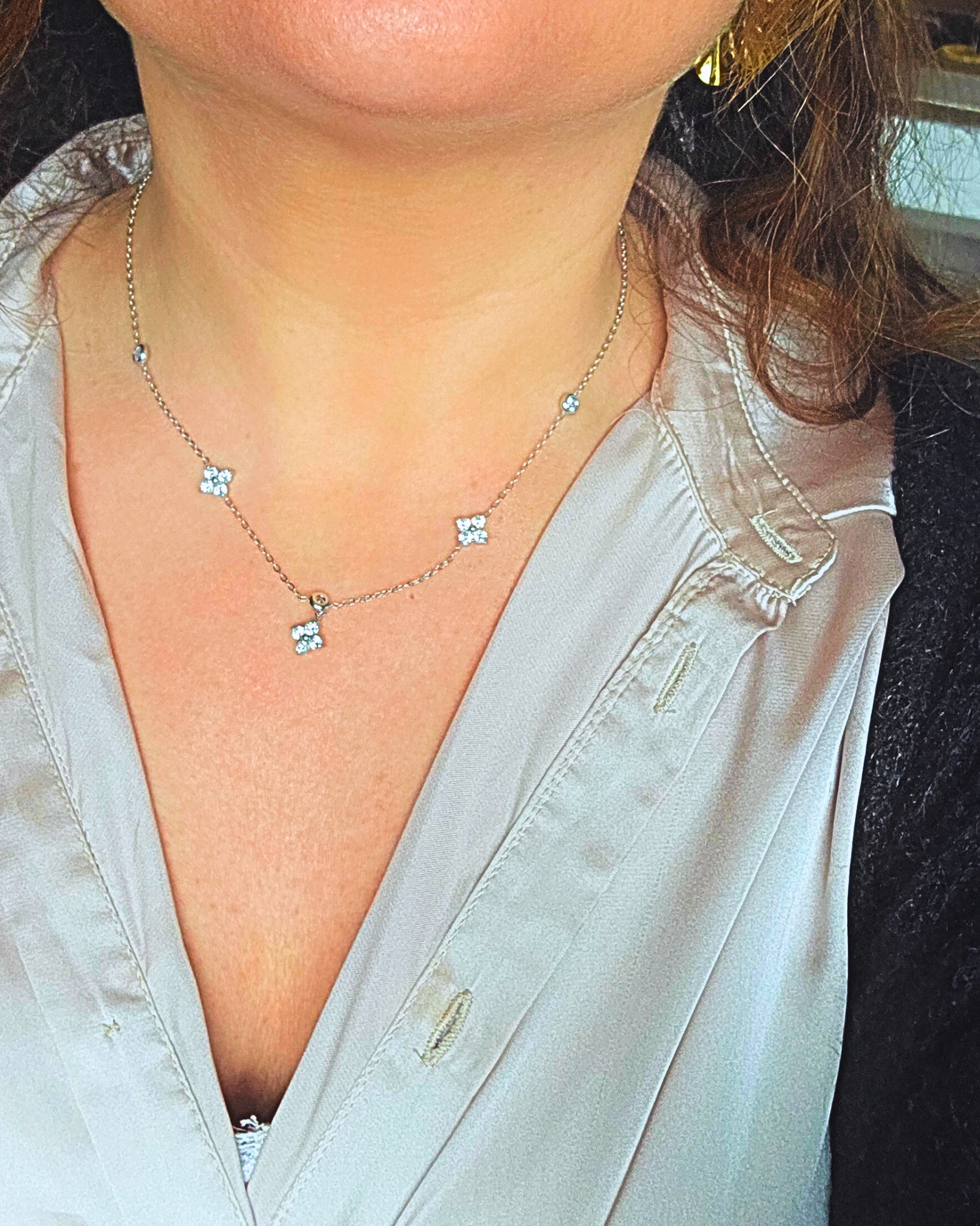 Collier "Fleur d'Iris "