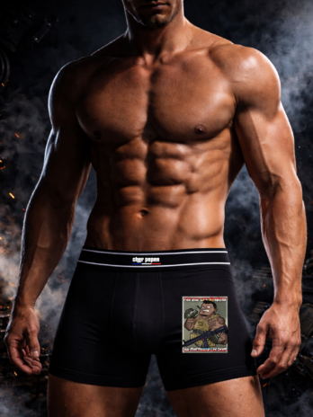 Boxer homme humour “Y A PAS QUE LES BONBONS QUI FONT TOMBER LES DENTS”  – Caleçon original | Chef Peper