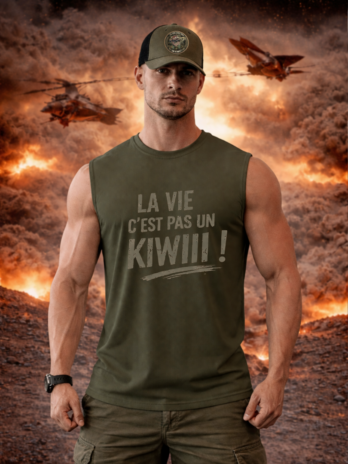 Débardeur homme à personnaliser “La vie c’est pas un kiwi ” | Chef Peper