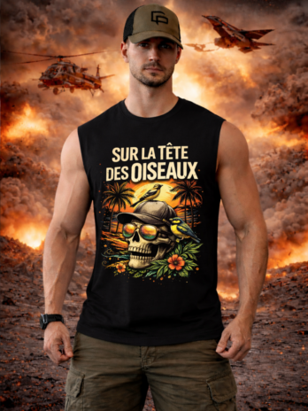 Débardeur homme à personnaliser “Sur la tête des oiseaux ” | Chef Peper