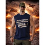 Débardeur homme à personnaliser "Pecs de raie monta, Bras de pharmacien et épaules de serpents " | Chef Peper