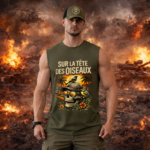 Débardeur homme à personnaliser "Sur la tête des oiseaux " | Chef Peper