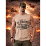 Débardeur homme à personnaliser "y a pas que les bonbons qui font tomber les dents " | Chef Peper