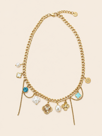 Collier Flavie trèfles