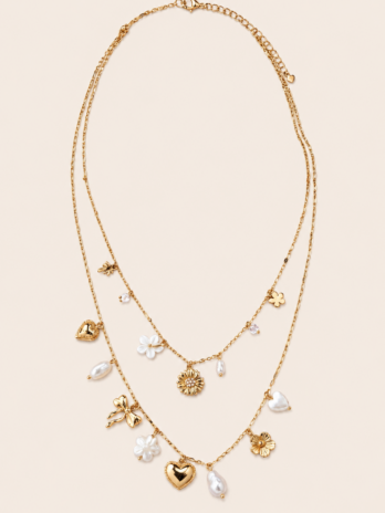 Collier Floréa Love double chaîne