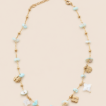 Collier Marea trèfles pierre