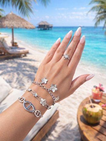 Bague Stellaire Argentée