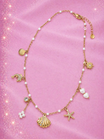 Collier Coralia Doré