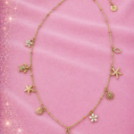 Collier Sautoir Thalina Soleil Marin Doré