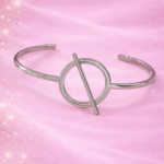 Bracelet jonc cercle barré