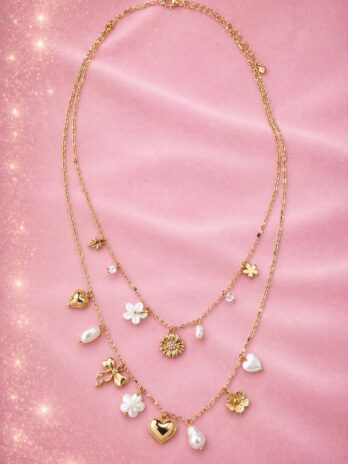 Collier Floréa Love double chaîne
