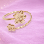 Bague Isis double fleurs