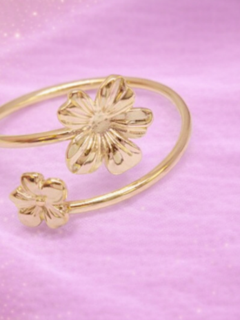 Bague Isis double fleurs
