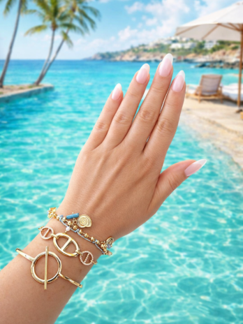 Bracelet Maille ovale et strass