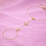 bracelet bague fleur