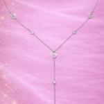 Collier Marine en Y avec strass